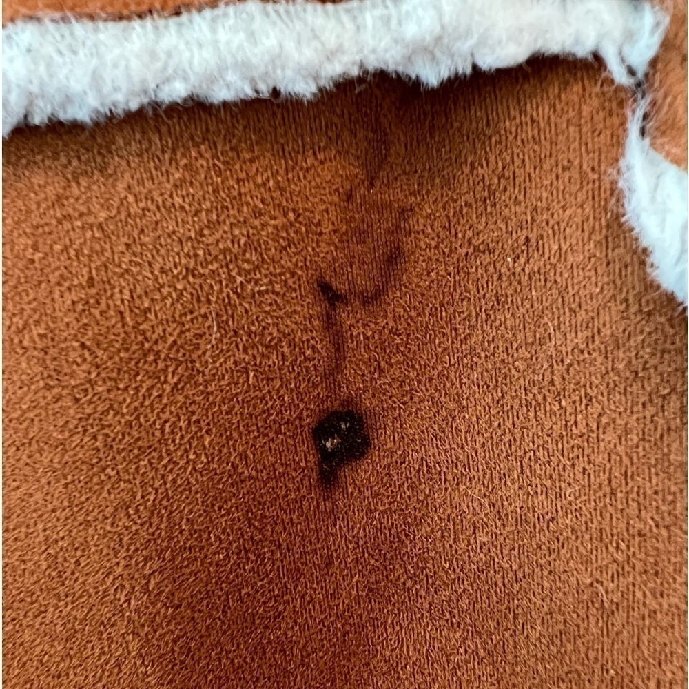 Halogen Tan Faux Shearling Moto Jacket - Picture 7 of 16